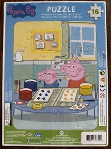 NEW Vintage Peppa Pig 16 Piece Jigsaw Puzzles Ages 4+ 2003 - Picture 1 of 1