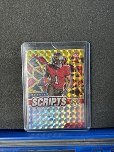 2021 Panini Mosaic Jaelon Darden Auto RC Rookie Scripts Auto Gold 21/25  Jersey#