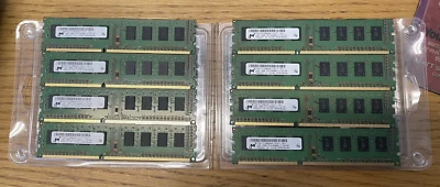 Micron 8GB (MT8JTF12864AZ-1G1F1) 1Rx8 PC3-8500U-7-10-A0 8x 1GB ￼Ram Sticks - Image 1 of 2