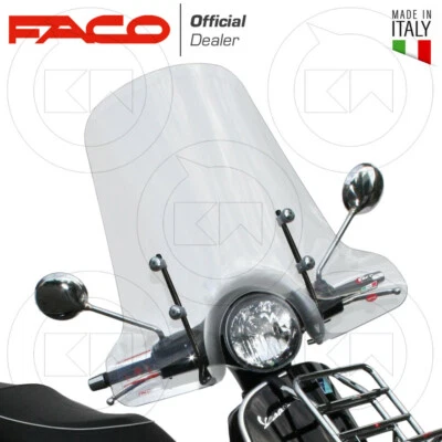 PARAVENTO ALTO FACO + KIT ATTACCHI PER PIAGGIO VESPA GTS 300 2010 - Immagine 1 di 3