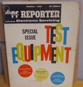 PF Reporter Vintage Magazine March 1963 Special Issue Test Equipment - Foto 1 di 6