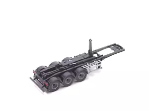 1:87 EM1219 3achs Abrollcontainer Auflieger schwarz Umbau Eigenbau Herpa Bassis - Picture 1 of 3