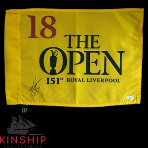 Brian Harman signed 2023 151st British Open Pin Flag JSA COA Golf Auto G136 - Picture 1 of 1