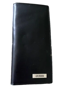 Guess Bifold Wallet Women's Black Card Sleek Modern Black For man Or Woman - Picture 1 of 4
