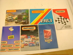 6 MATCHBOX COLLECTOR CATALOGUE CATALOGS 1982-83 1983 1985 1986 1987 1988 - Picture 1 of 4