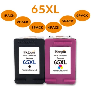 Inktopia 65XL Ink Cartridge For HP Deskjet 2652 2655 3752 3755 ENVY 5030 5034 - Picture 1 of 28