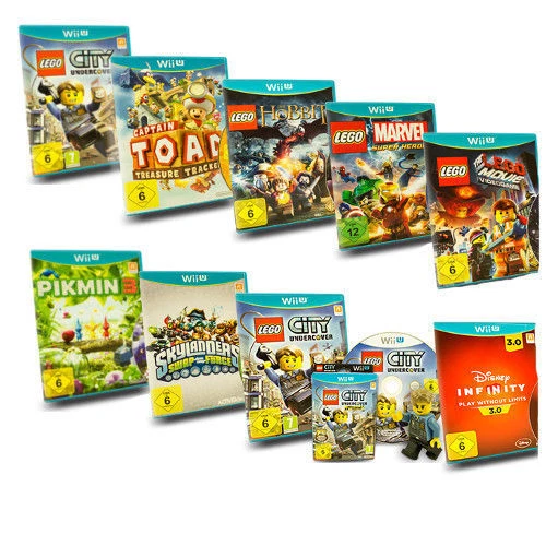 WiiU Spiele Kinder Captain Toad Lego City Undercover Splatoon Super Mario Maker - Bild 1 von 1