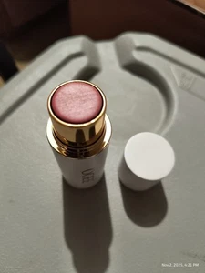 Ogee geformter Gesichtsstab ROSENQUARZ zertifiziertes Bio-Rouge 0,28 Unzen Beschreibung lesen - Bild 1 von 3