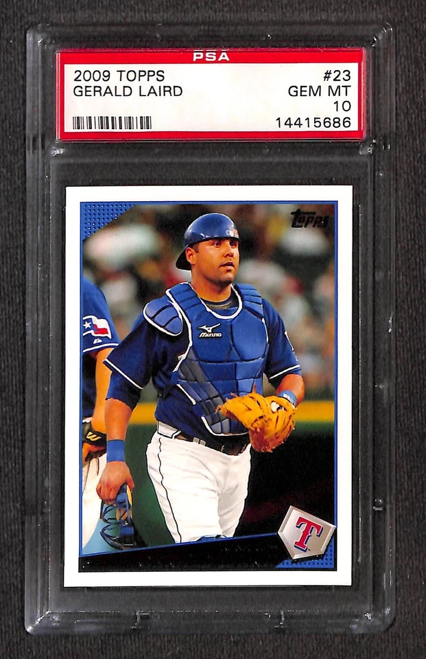 2009 Topps #23 GERALD LAIRD PSA 10 GEM-MT 14415686  - Image 1 of 3