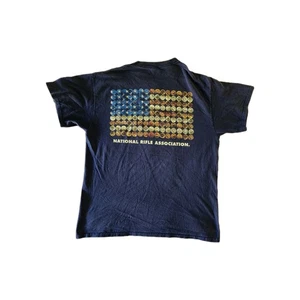 Vintage NRA Tee Shirt Navy Size Large - Picture 1 of 4