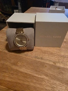 Michael Kors Original MK3191 Women's Darci Gold Stainless Steel Watch New in Box - Picture 1 of 5