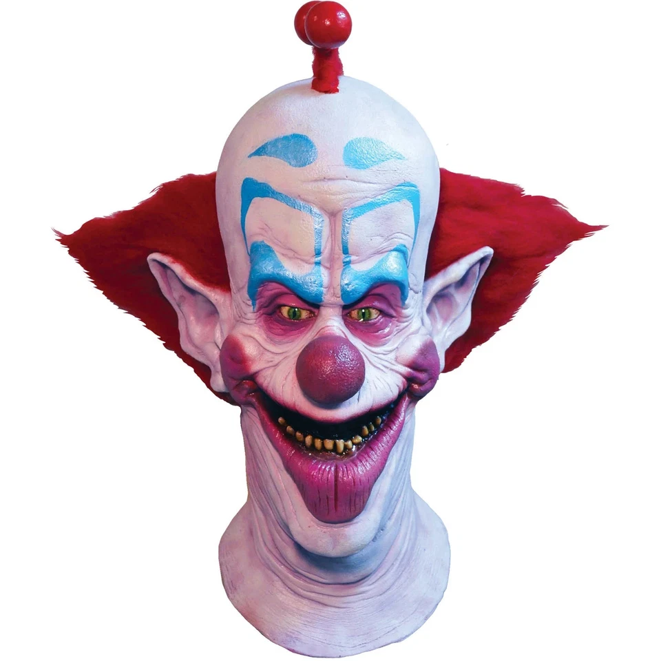 Adults Killer Klowns From Outer Space Slim Overhead Latex Mask with Hair - One S - Image 1 of 1