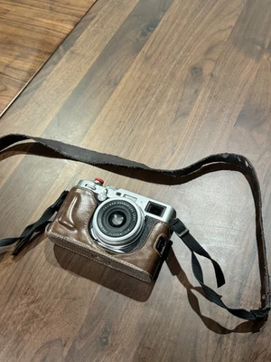 Fujifilm X100F 24.3 MP Digital Mirrorless Camera - Silver/Black, Used - Image 1 of 4