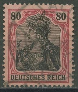 Deutsches Reich 1915/19 Germania Kriegsdruck 93 II b gestempelt geprüft - Picture 1 of 1