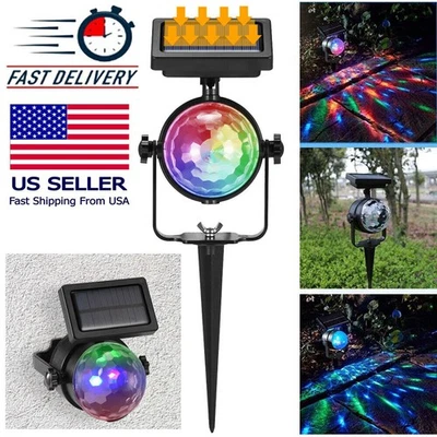 Lámpara proyectora de luz solar de fiesta de Navidad jardín patios traseros césped luz nocturna EE. UU. Foto 1 de 4