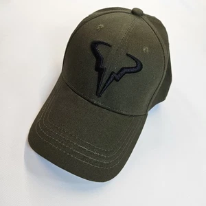 Green Stiched Rafa Baseball Cap Adjustable - Picture 1 of 5