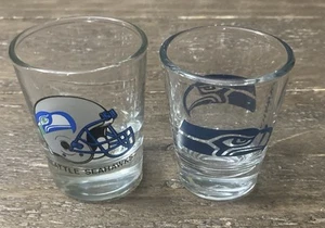 Seattle Seahawks NFL 2oz Schnapsgläser (2er Set) 2 verschiedene Arten Brandneu! - Bild 1 von 1