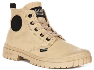 Palladium Pampa Trimmed Vegan Sports Mens Boot Beige UK 4 - 12 - Picture 1 of 6