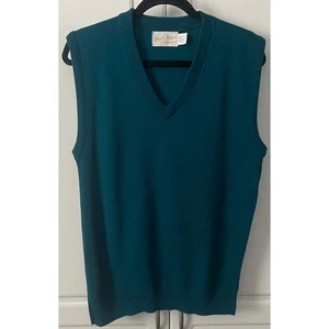 Chaleco suéter vintage Park Lane ropa deportiva en verde azulado talla L - Imagen 1 de 5