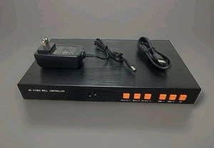 Controlador de video pared 4K Procesador divisor de pantalla HDMI 1x4 con fuente de alimentación y cable HDMI - Imagen 1 de 11