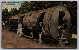 Spruce Log Palmer Park Detroit MI Postcard - Picture 1 of 2