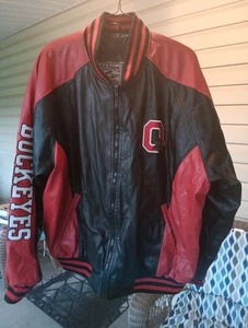 Vintage Steve & Barry’s Men's L Ohio State Buckeyes Faux Leather Varsity Jacket - Picture 1 of 9