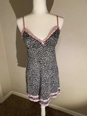 Lencería íntima JENNI By Jennifer Moore negra leopardo rosa S Foto 1 de 4