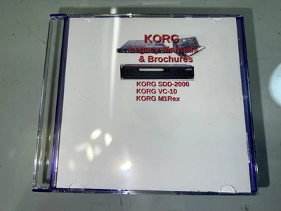 KORG Legacy Manuals/Brochures (M1Rex/SDD-2000/VC-10) Mac/PC DVD - Image 1 of 4
