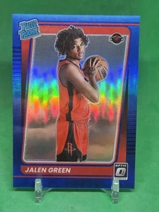 2021-22 Panini Donruss Optic Blue Prizm #159 Rated Rookie Jalen Green #3/59 - Picture 1 of 2