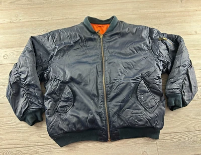 Chaqueta de bombardero Active Force militar para hombre vuelo de invierno azul marino talla XL Foto 1 de 4