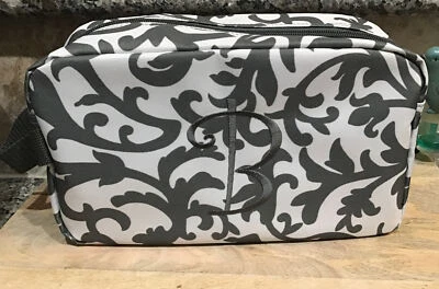 UNBRANDED Toiletry-Make Up Bag Initial (B) Grey/White Zip Around NEW - Image 1 of 4