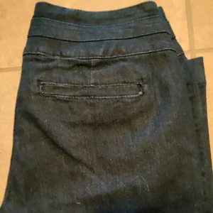 Maurices woman's size 5/6S denim jeans wide waistband with metal flare leg low - Picture 1 of 8