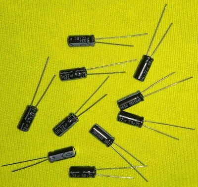 Rubycon 22uF 50V 105°C Elektrolytkondensator Radial ELKO  Menge Wählbar - Bild 1 von 2