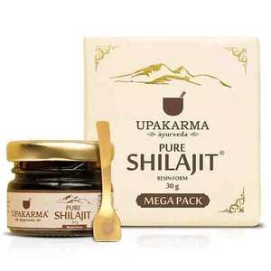 UPAKARMA Ayurveda 100% Ayurvedic 30g Original and Pure Shilajit/shilajeet Resin - Picture 1 of 6