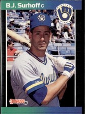 1989 Donruss #221 B.J. Surhoff Milwaukee Brewers