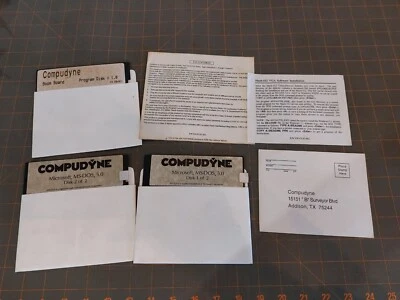 Compudyne Microsoft MS - DOS Operating System 5.0 floppy disk Boom Board - Image 1 of 2