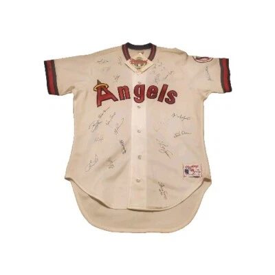 Vintage California Angels Signed 1990s Team Jersey Tim Salmon Langston 20 Sigs - Image 1 of 4