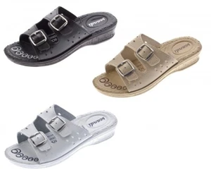 Damen Pantoletten Clogs Latschen Schuhe Komfort-Soft-Fußbett Sandalette Gr 36-42 - Picture 1 of 14