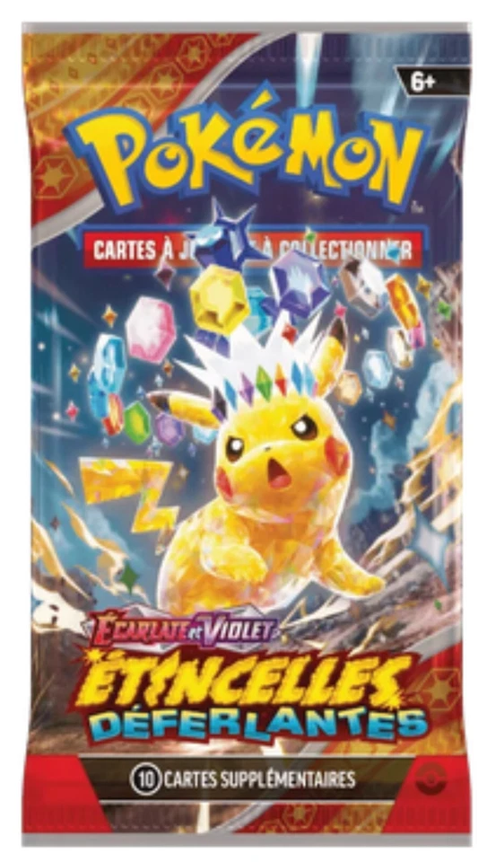 Booster Pokemon ETINCELLES DEFERLANTES illustration Pikachu en français