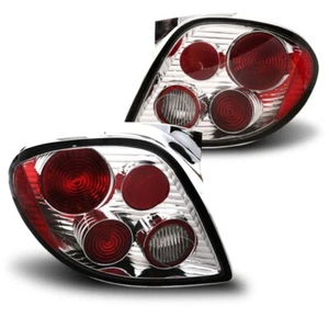 For 2000-2001 Hyundai Tiburon Chrome Altezza Style Tail Lights Brake Lamps LH RH - Picture 1 of 1