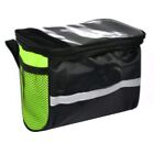 Adjustable Bike Front Bar Basket Bag with Removable Water Bottle Pouch