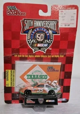1998 Racing Champions 50th Anniversary 1:64 Scale NASCAR #35 Tabasco - Image 1 of 4
