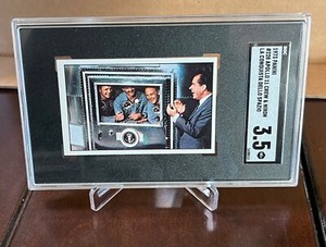 1973 Panini #228 - Apollo 11 - Neil Armstrong Crew and Richard Nixon - SGC 3.5