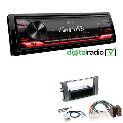JVC 1-DIN Digital Media Autoradio DAB+ USB AUX für Toyota Auris anthrazit - Bild 1 von 4
