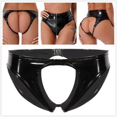 Sexy Damen Low Rise Bikini Slip Offener Schritt String Tanga Unterwäsche Party - Bild 1 von 3