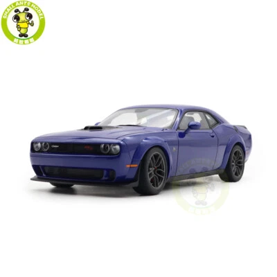 1/18 Dodge Challenger R/T Scat Pack Widebody 2022 Blue AUTOart 71772 Mode Car - Image 1 of 4