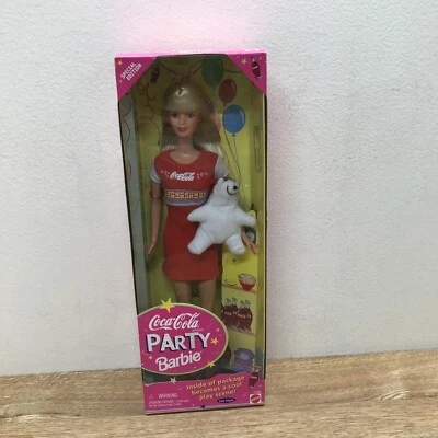 Muñeca Barbie Coca Cola Party 1998 Mattel edición especial #22964 nueva en caja Foto 1 de 4