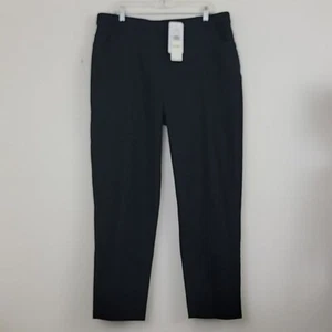 NWT Alfred Dunner Black Slimming Tapered High Rise Dress Pants 18W - Picture 1 of 16