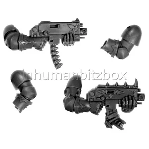 S2K52 2x BRAS BOLTER CHAOS SPACE MARINE WARHAMMER 40000 W40K BITZ 49-50-58-59 - Picture 1 of 1
