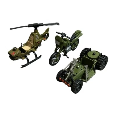 1998 2001 2003 Lanard Action Figure Motorcycle Helicopter All Terrain Car Only - Image 1 of 4